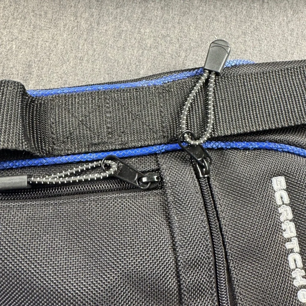 Mizuno Scratch Sac Golf Carry Bag Black Blue Lightweight Sunday Bag